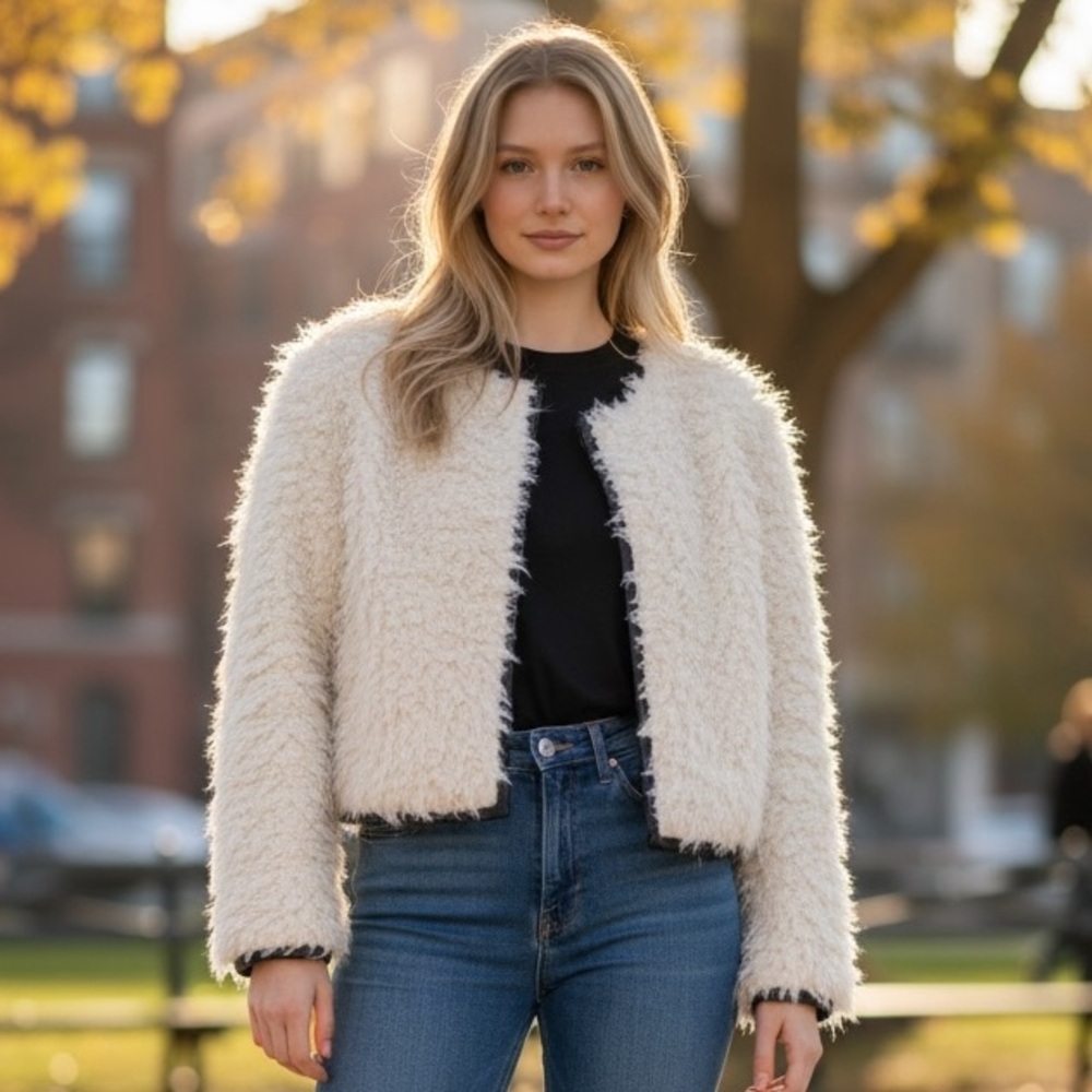 Smythe Women's Jacket - Feminine Chic - Date Night - Size 8